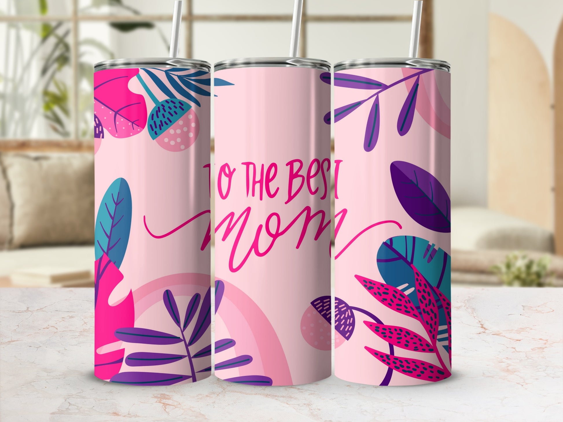 Floral To The Best Mom Celebration Tumbler