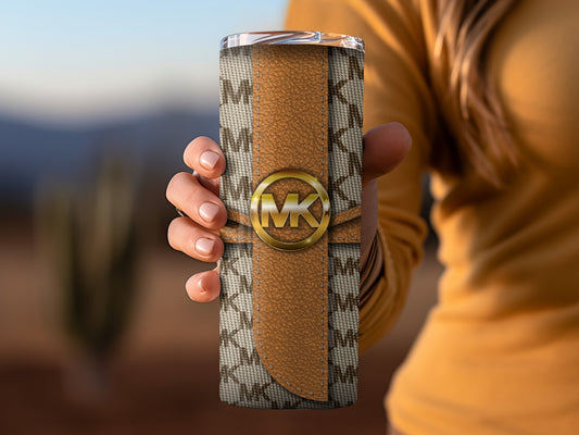 Stylish Insulated Travel Tumbler with MK Logo Design