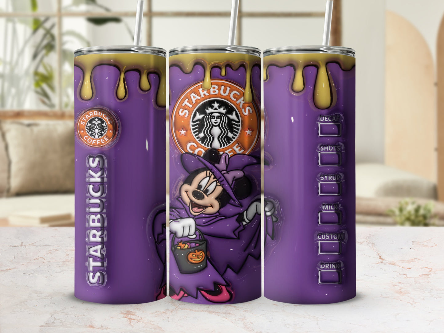 Starbucks Halloween Minnie Mouse Tumbler Cup
