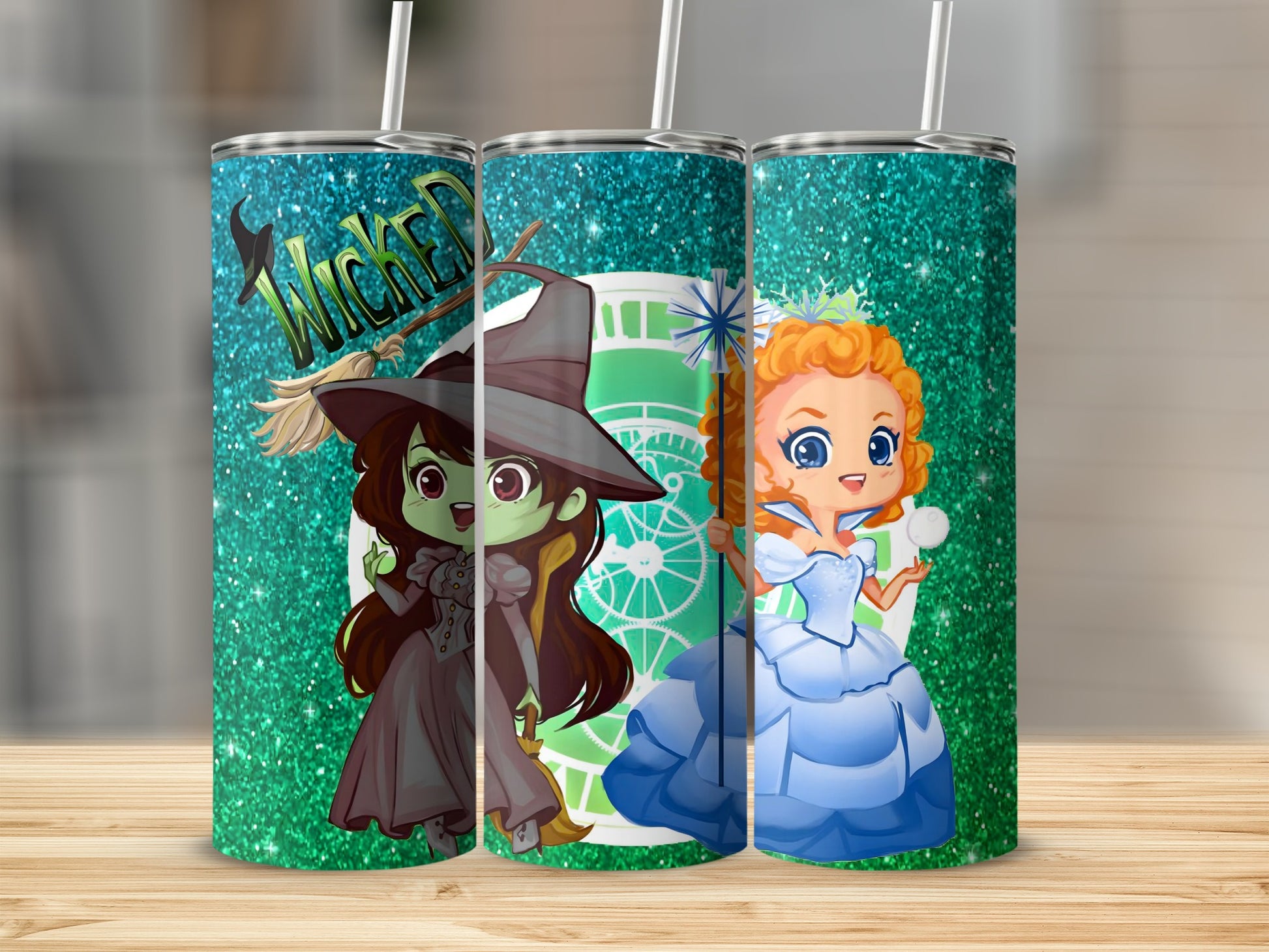 Wicked and Princess Themed Glitter Design product