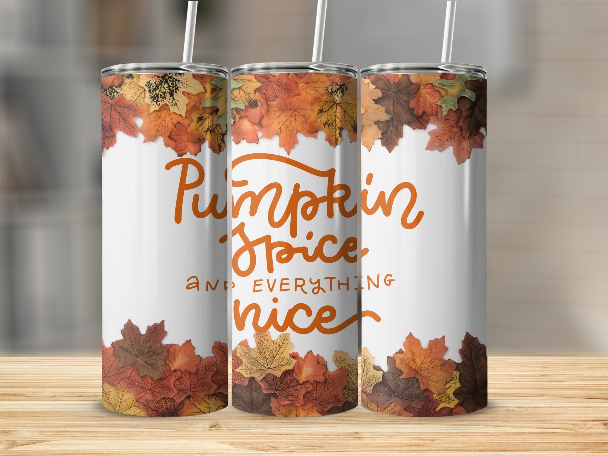 Pumpkin Spice and Everything Nice Tumbler Flask