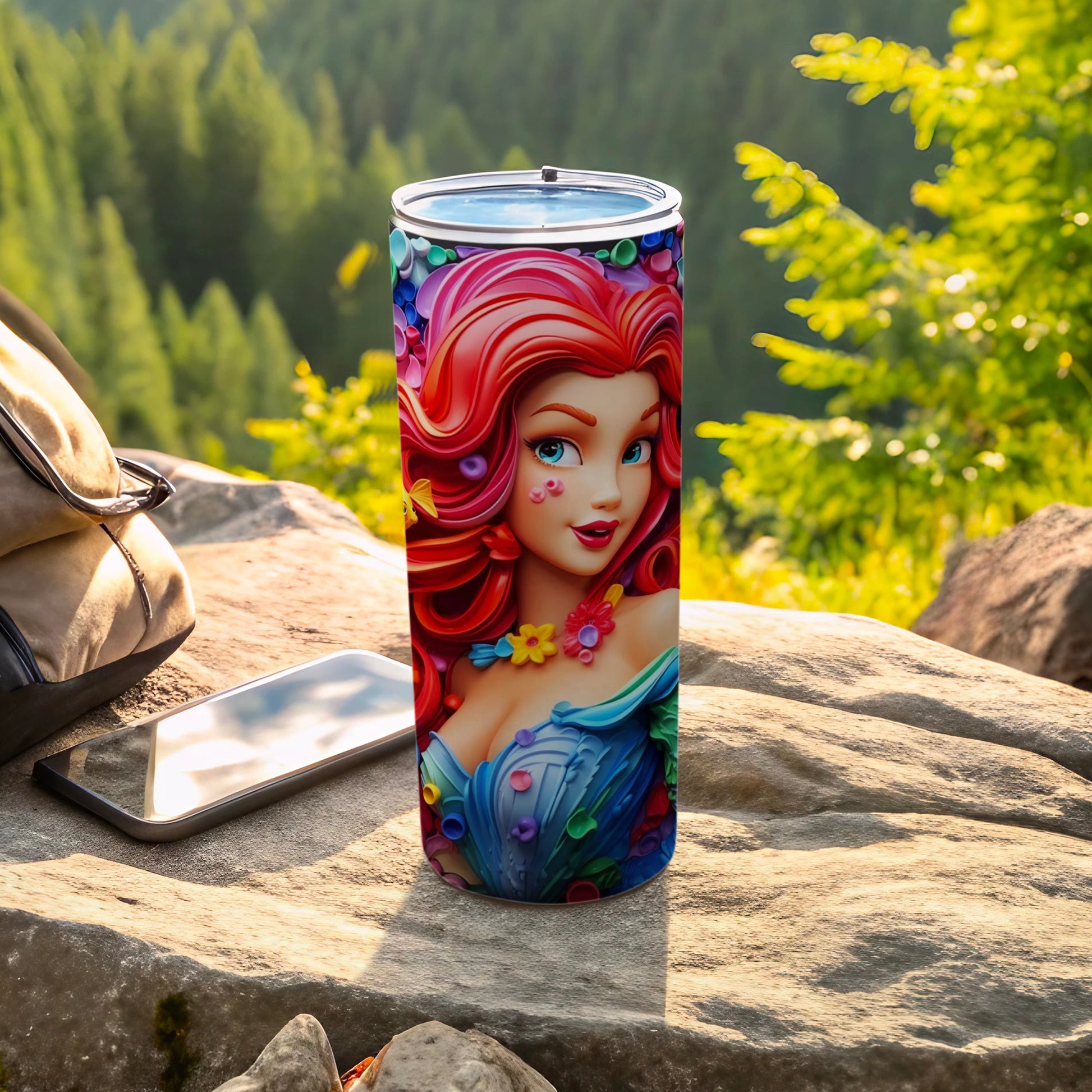 Vibrant Fantasy Character Insulated Travel Tumbler