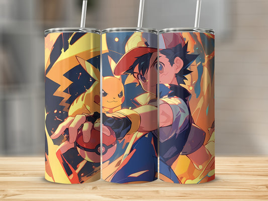 Colorful Anime Character Design Tumbler Cup