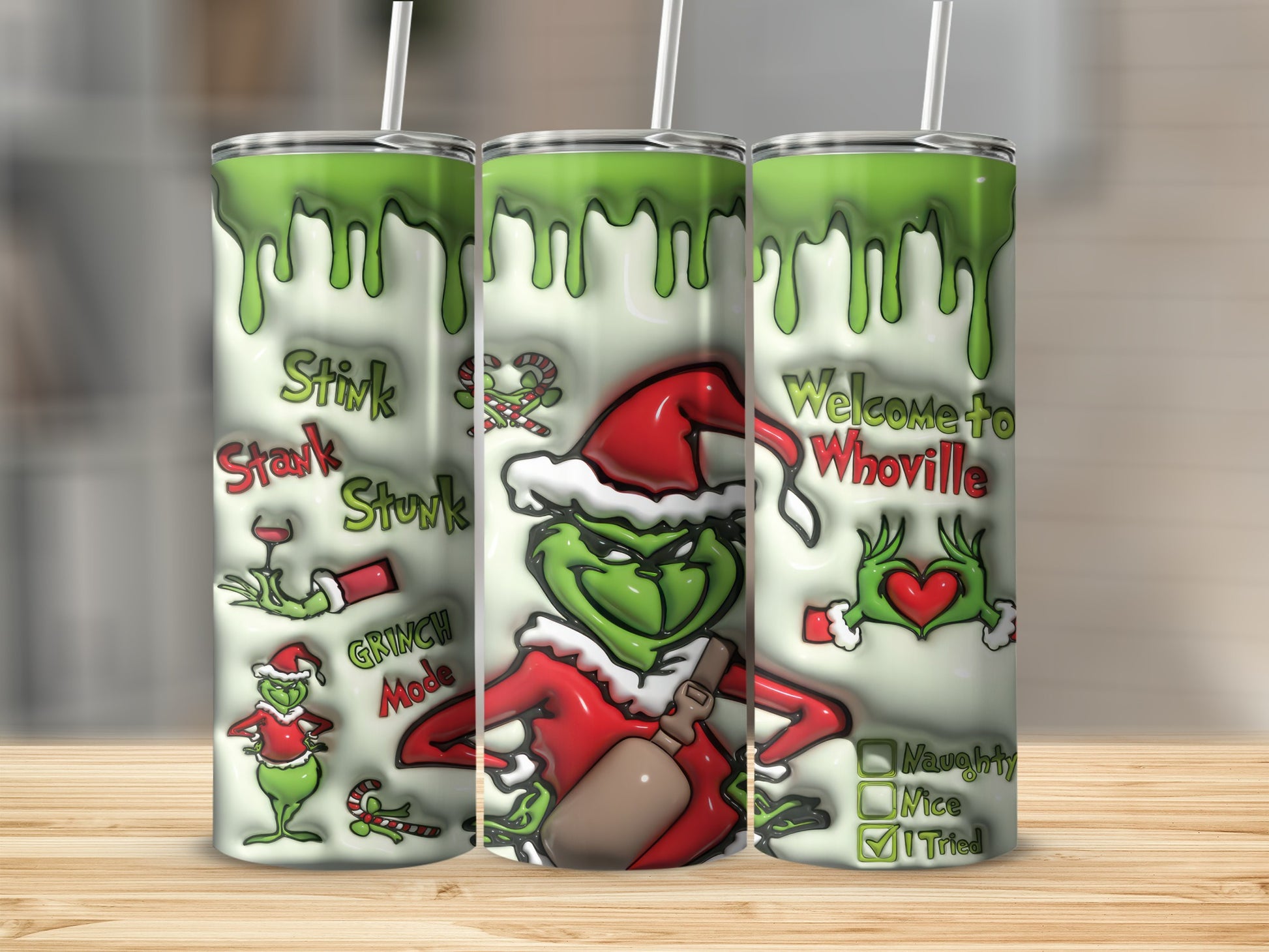 Stink Stank Stunk Grinch Mode Welcome to Whoville Tumbler