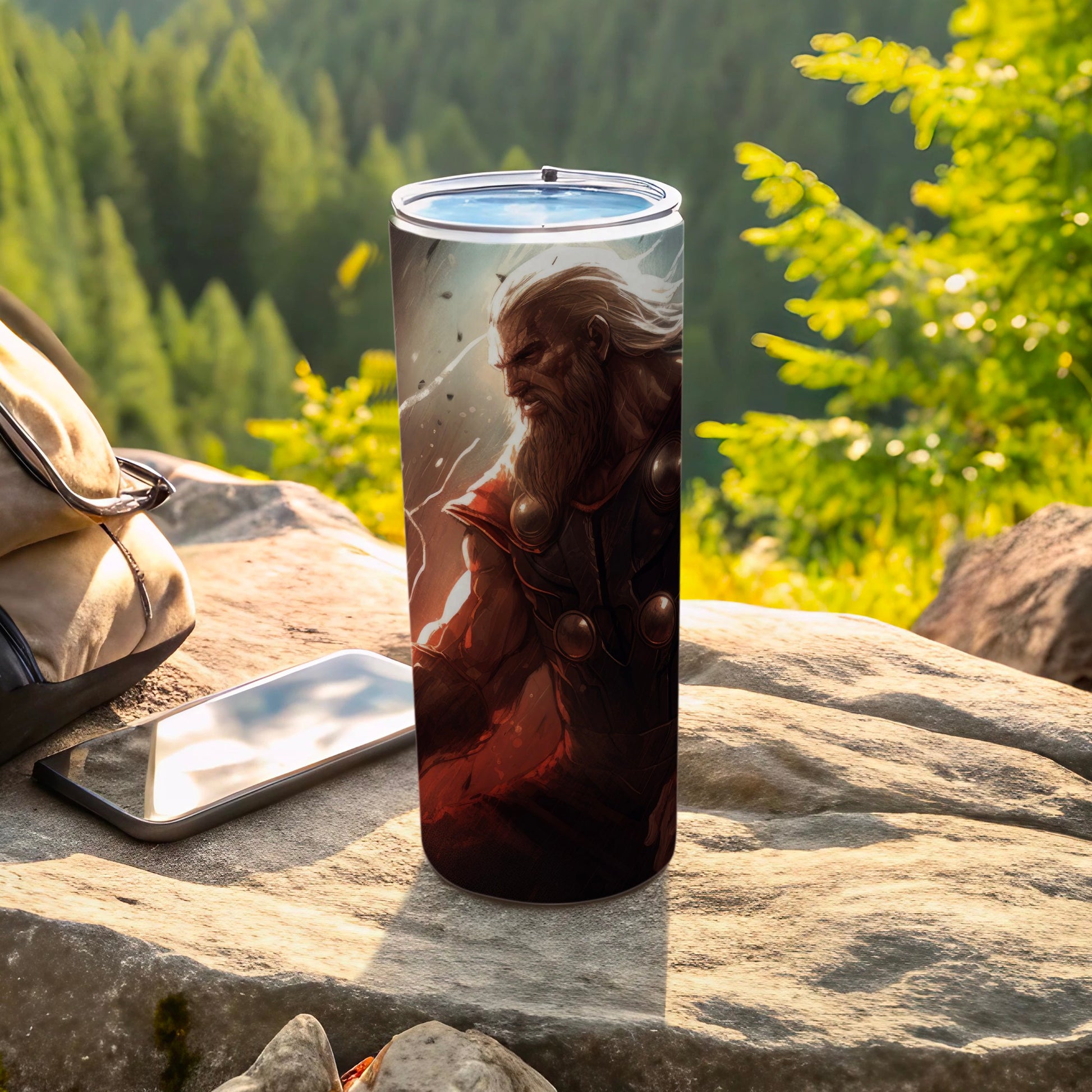 Viking Warrior Travel Tumbler for Outdoor Adventures