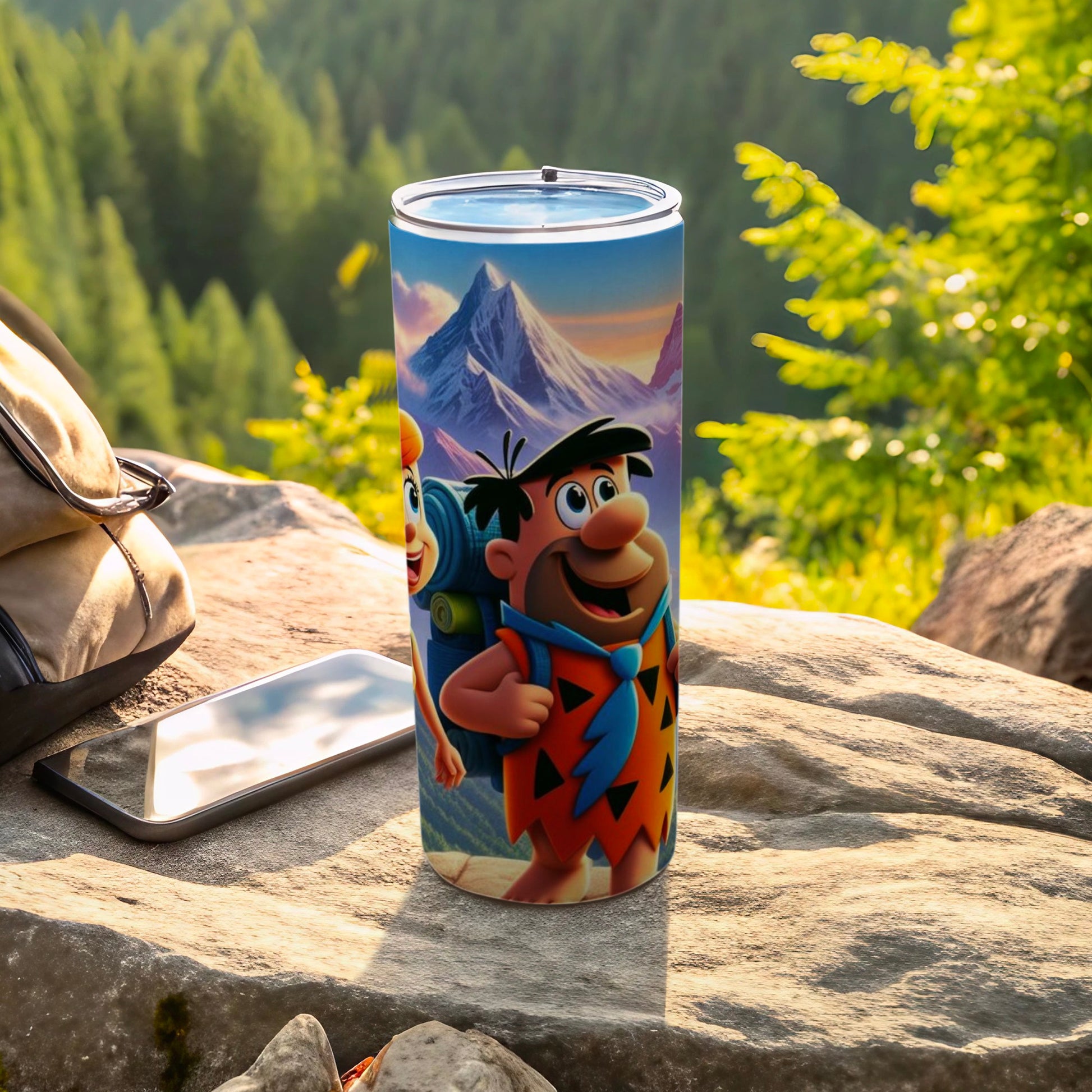 Flintstones Mountain Adventure Insulated Tumbler