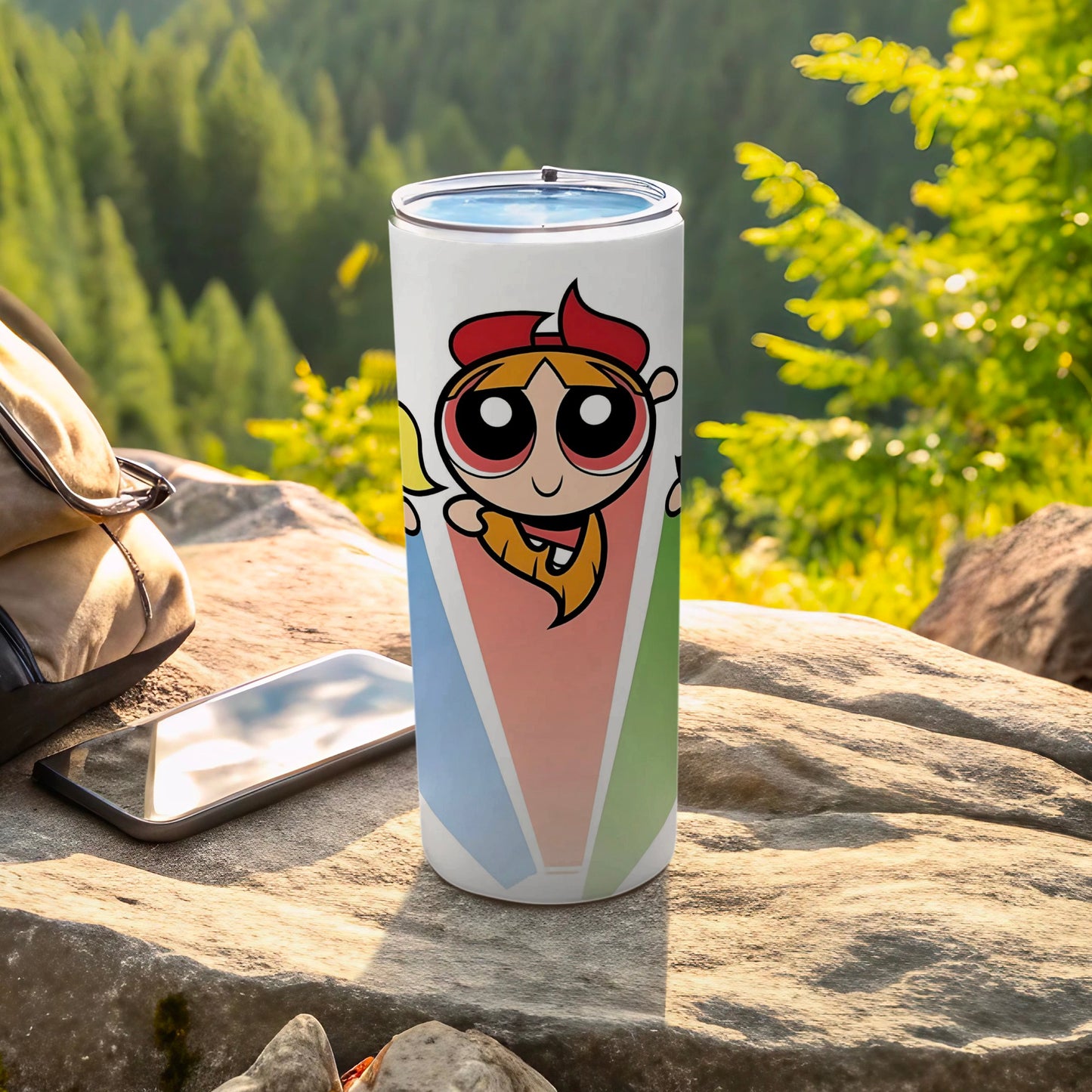Colorful Cartoon Character Design Travel Mug