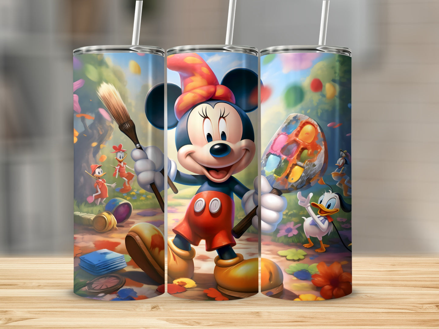 Mickey and Friends Tumbler with Colorful Design