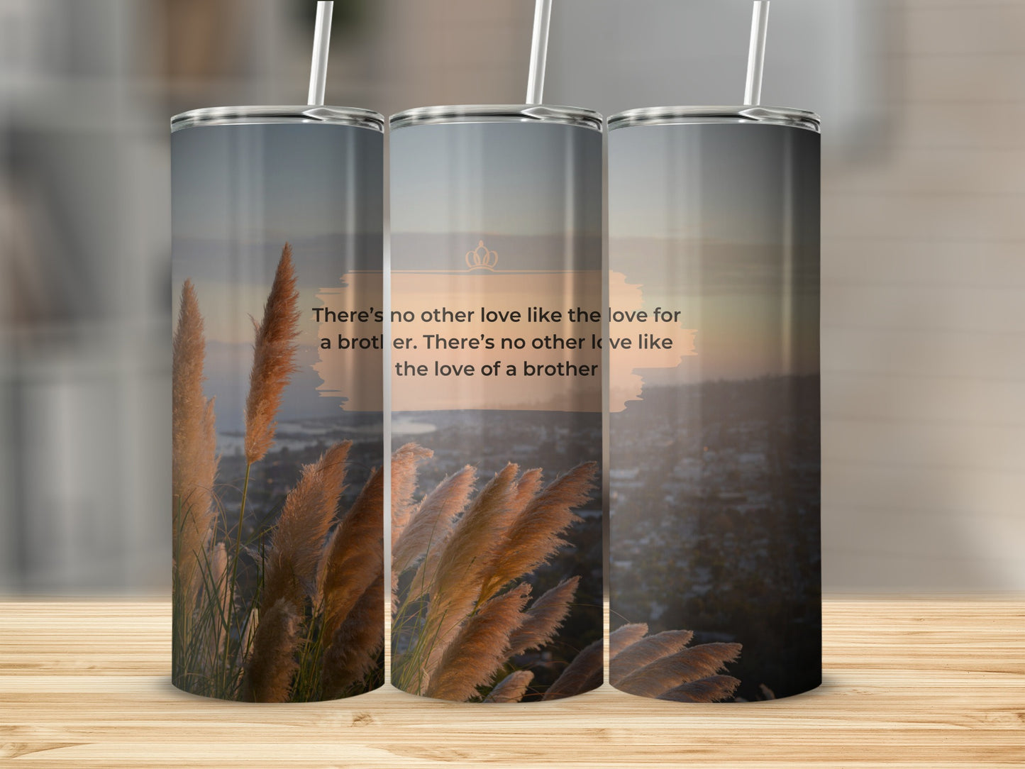 Unique Tumbler Design with Heartfelt Brother Quote