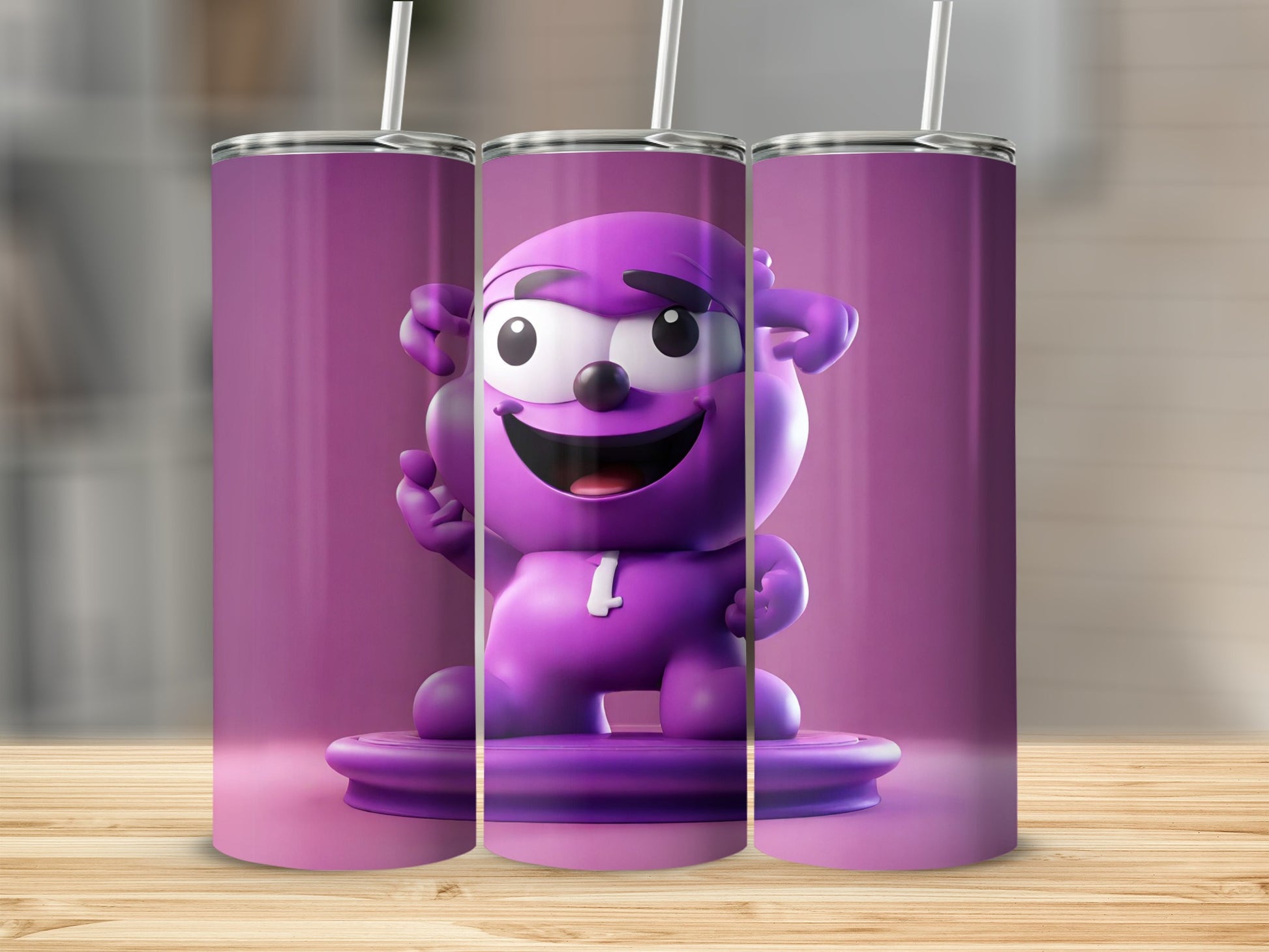 Cute Animated Character Tumbler for Kids and Fans