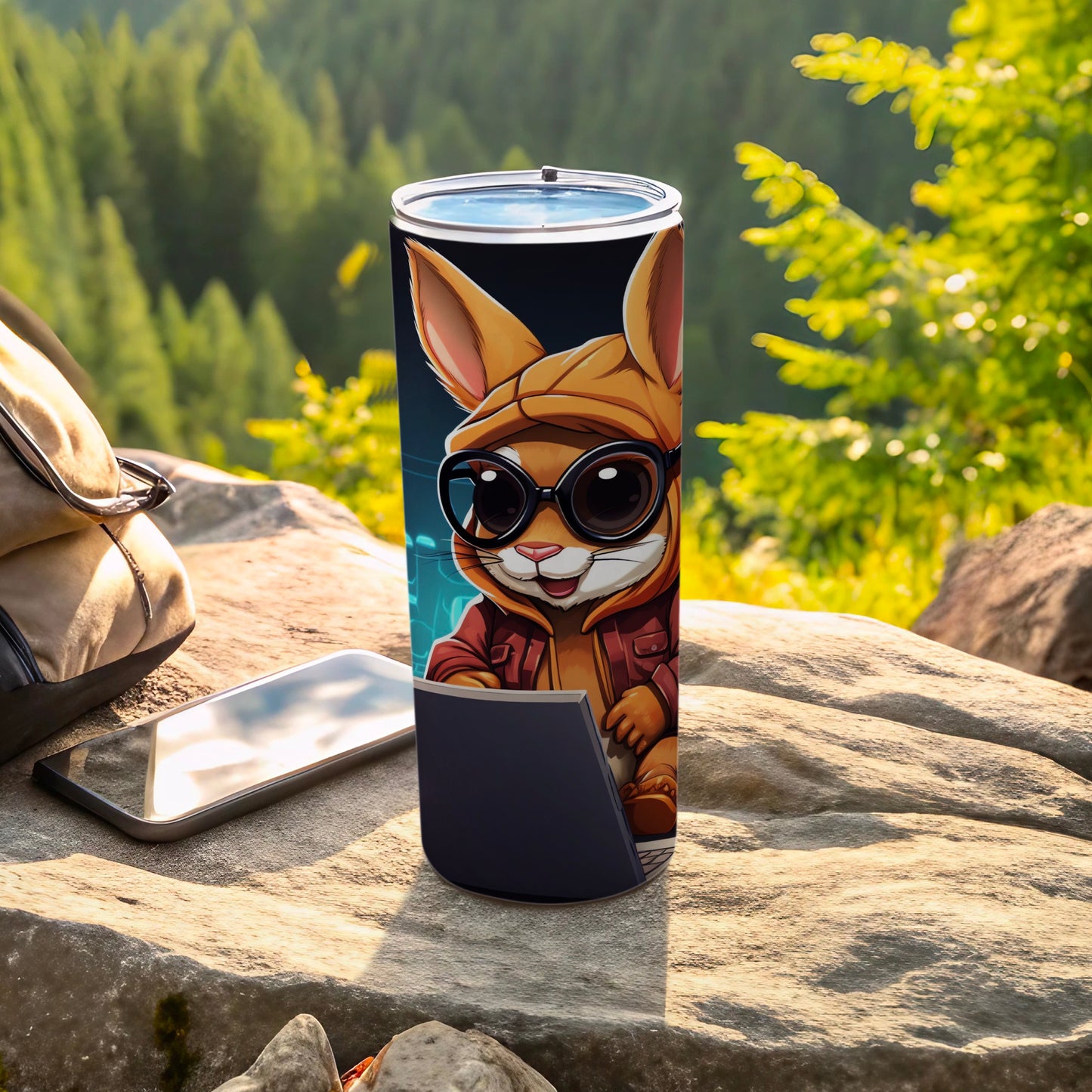 Tech Savvy Rabbit Character Sunglasses Laptop Tumbler product type