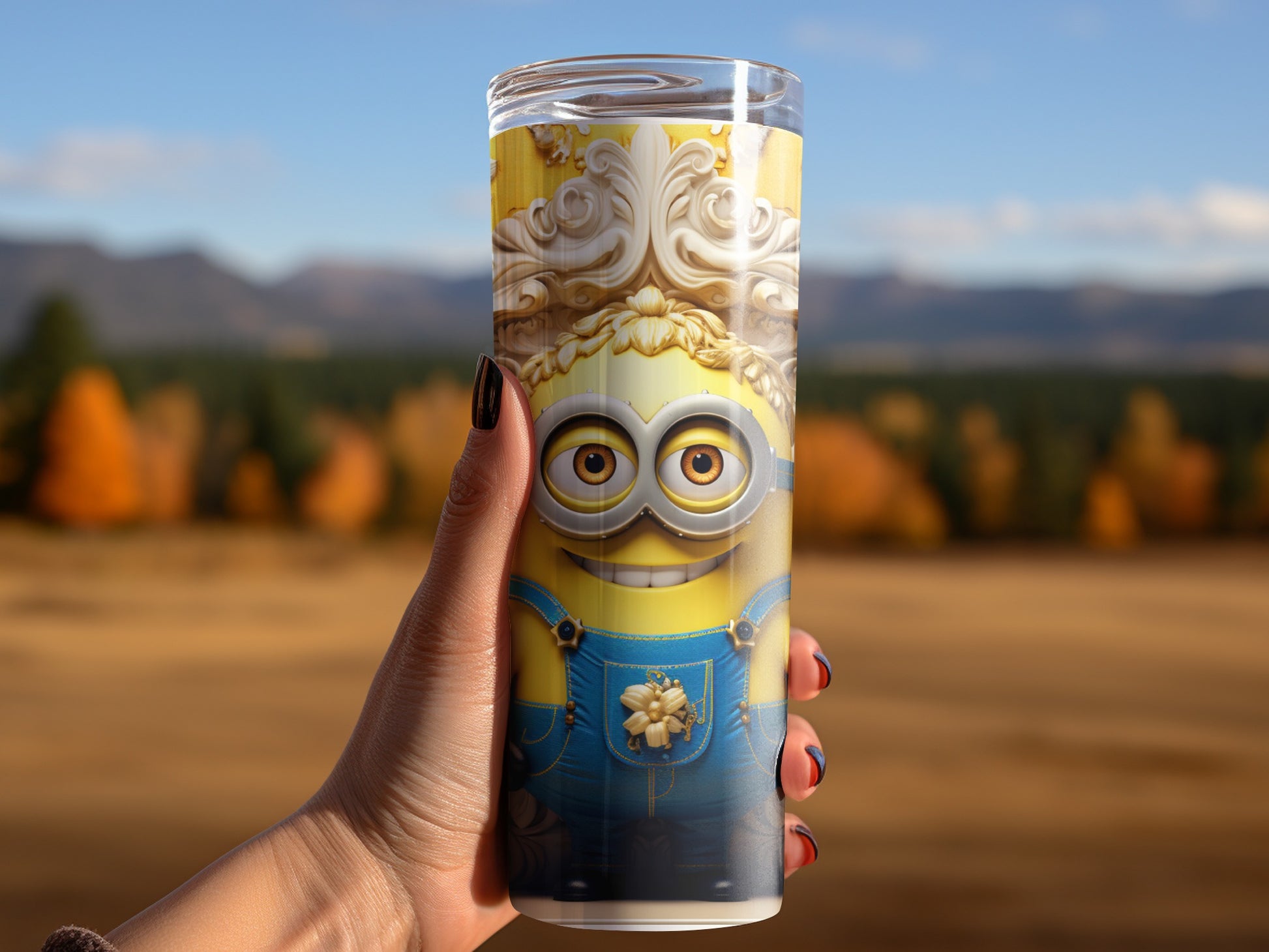 Adorable Minion Character-Themed Tall Drinking Tumbler