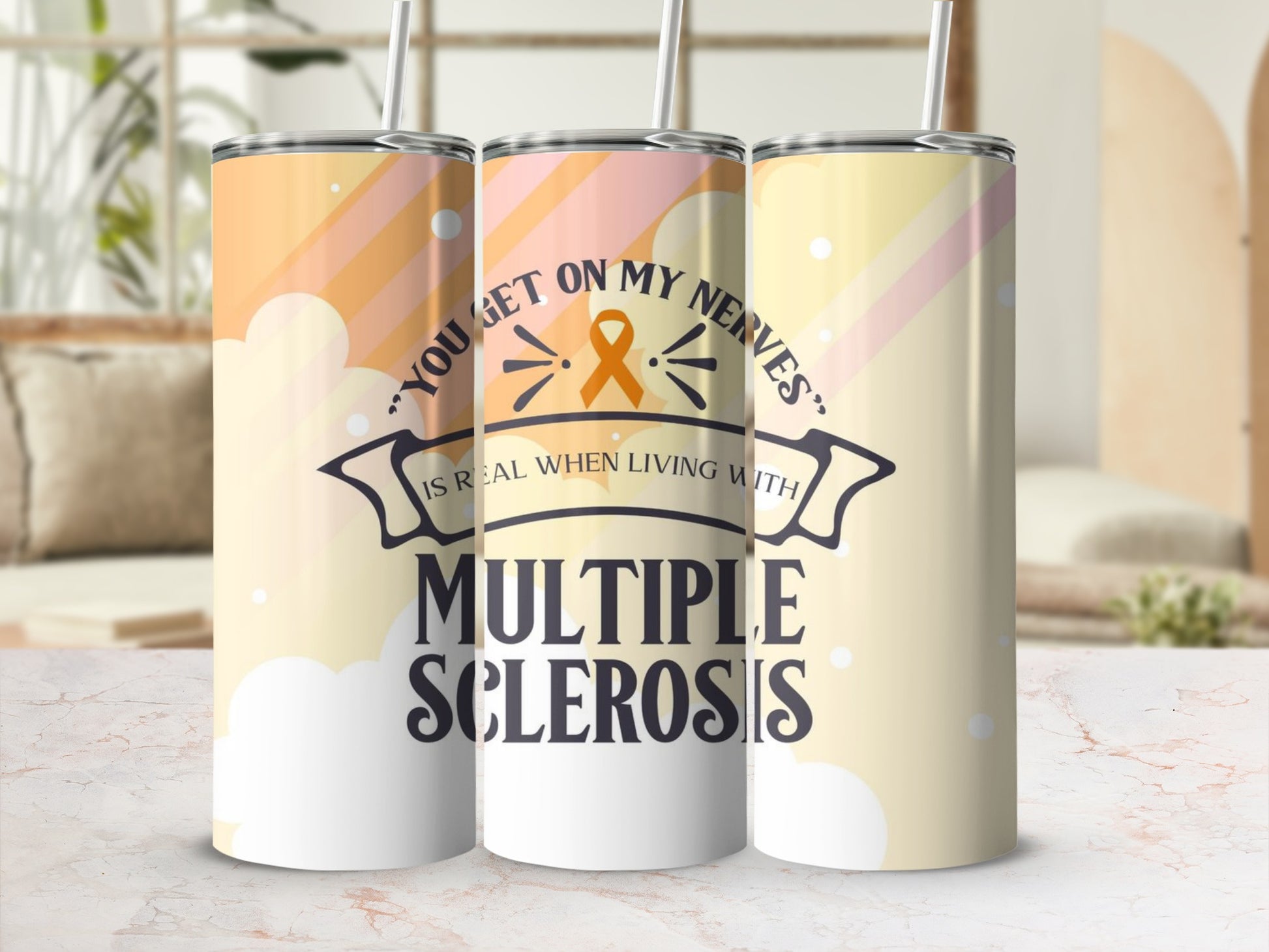 You Get on My Nerves Multiple Sclerosis Tumbler