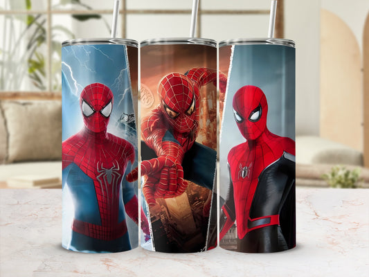 Spider-Man Themed Insulated Drink Tumbler Beverage Cup