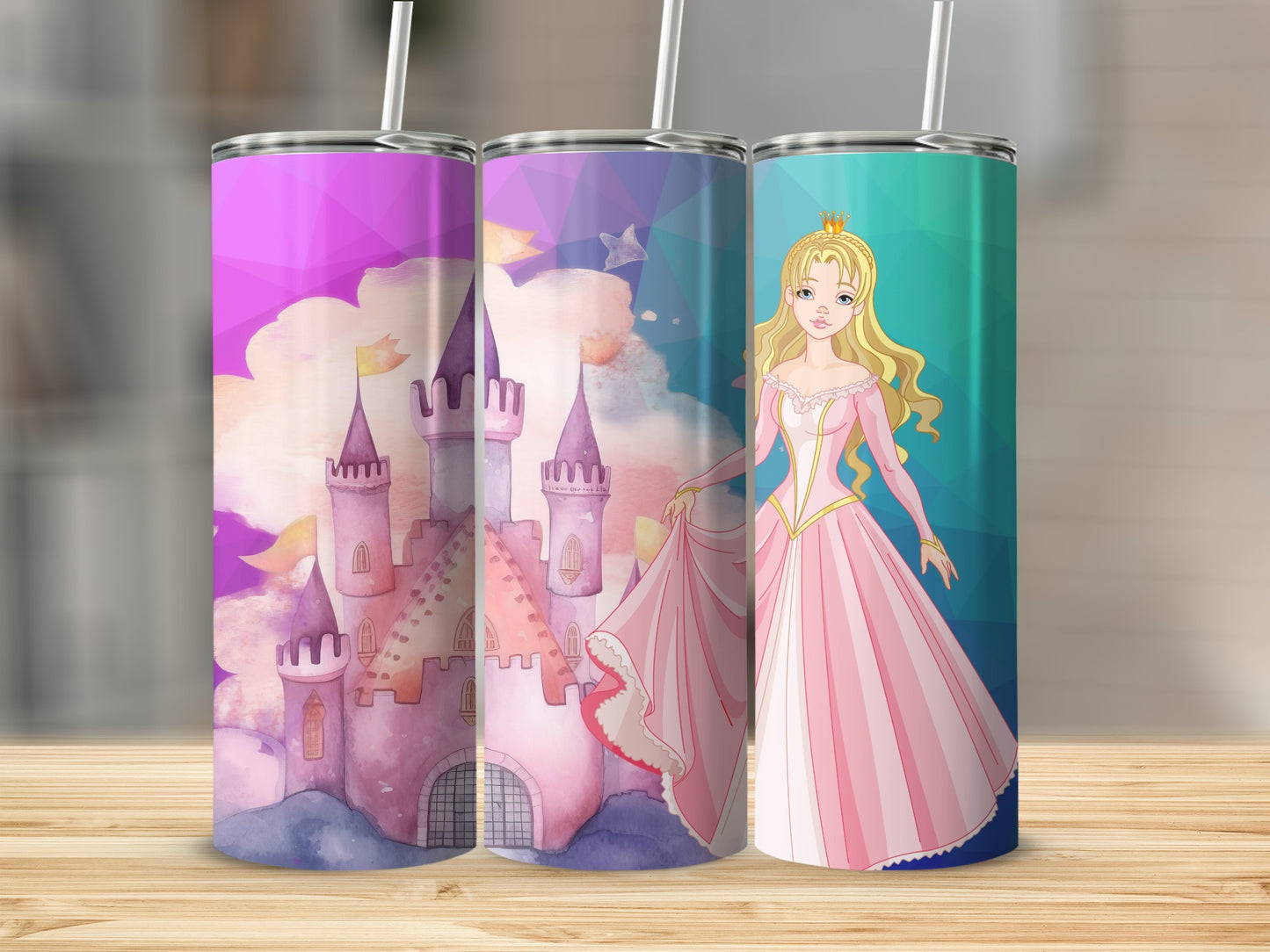 Princess Castle and Fairy Tale Theme Tumbler Product
