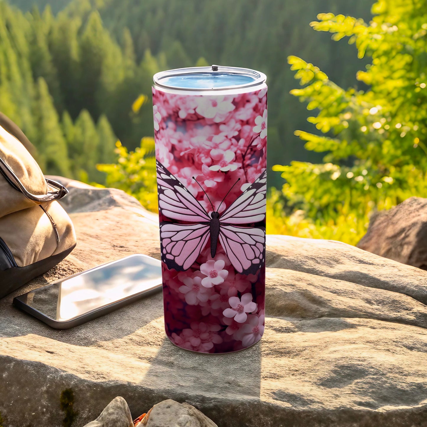 Pink Floral Butterfly Design Tumbler Insulated product type

Tumbler
Butterfly
Pink
Floral
Flowers
Nature
Outdoor
Drinkware
Insulated
Gift
Travel
Spring
Summer
Elegant
Vibrant
Modern
Beautiful
Pattern
CherryBlossom
DrinkBottle