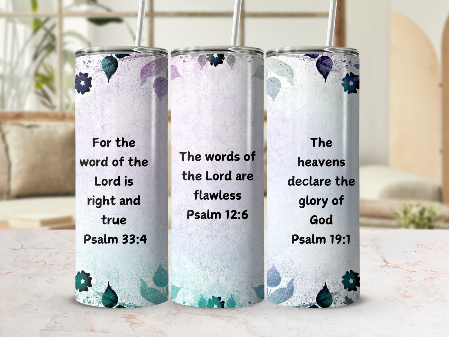 Inspiring Scripture Printed Tumblers for Faithful Product