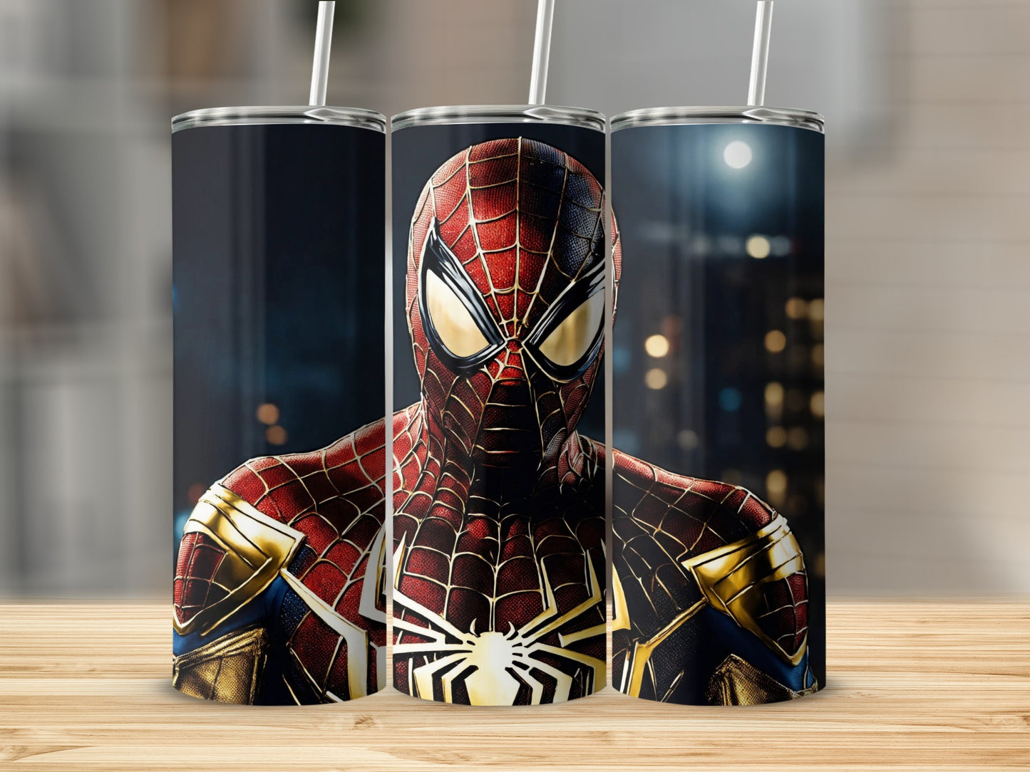 Amazing Spider-Man Tumbler with Straw Heroic Design