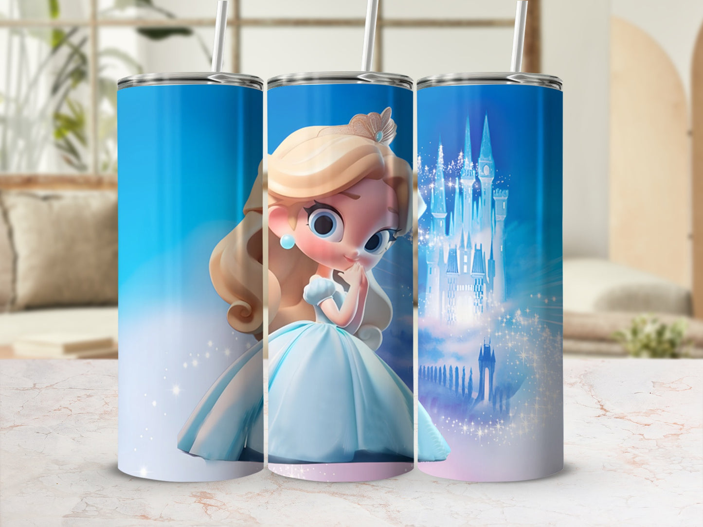 Enchanting Princess and Castle Tumbler Cup Product