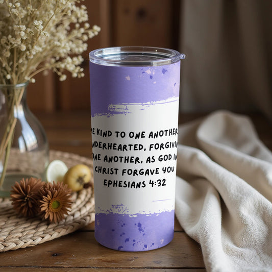 Inspirational Ephesians 4:32 Scripture Tumbler Cup