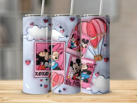 Romantic Cartoon Character Print Drinkware