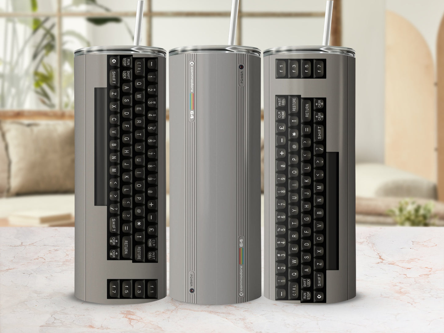 commodore 64 QWERTY keyboard design tumbler product type