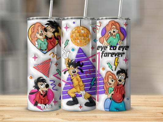 Eye to Eye Forever Tumbler with Colorful Design