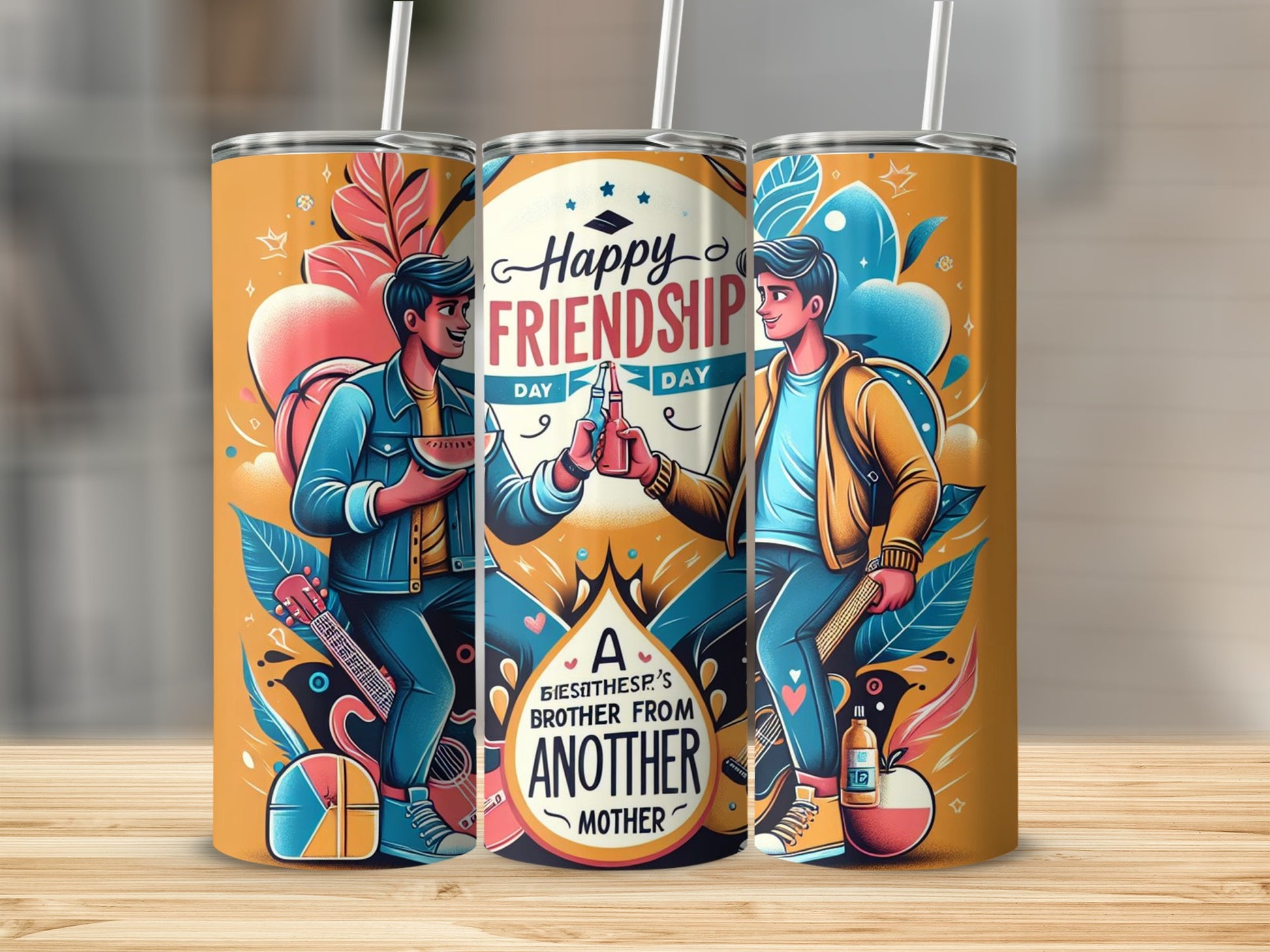 Happy Friendship Day Brother From Another Mother Tumbler