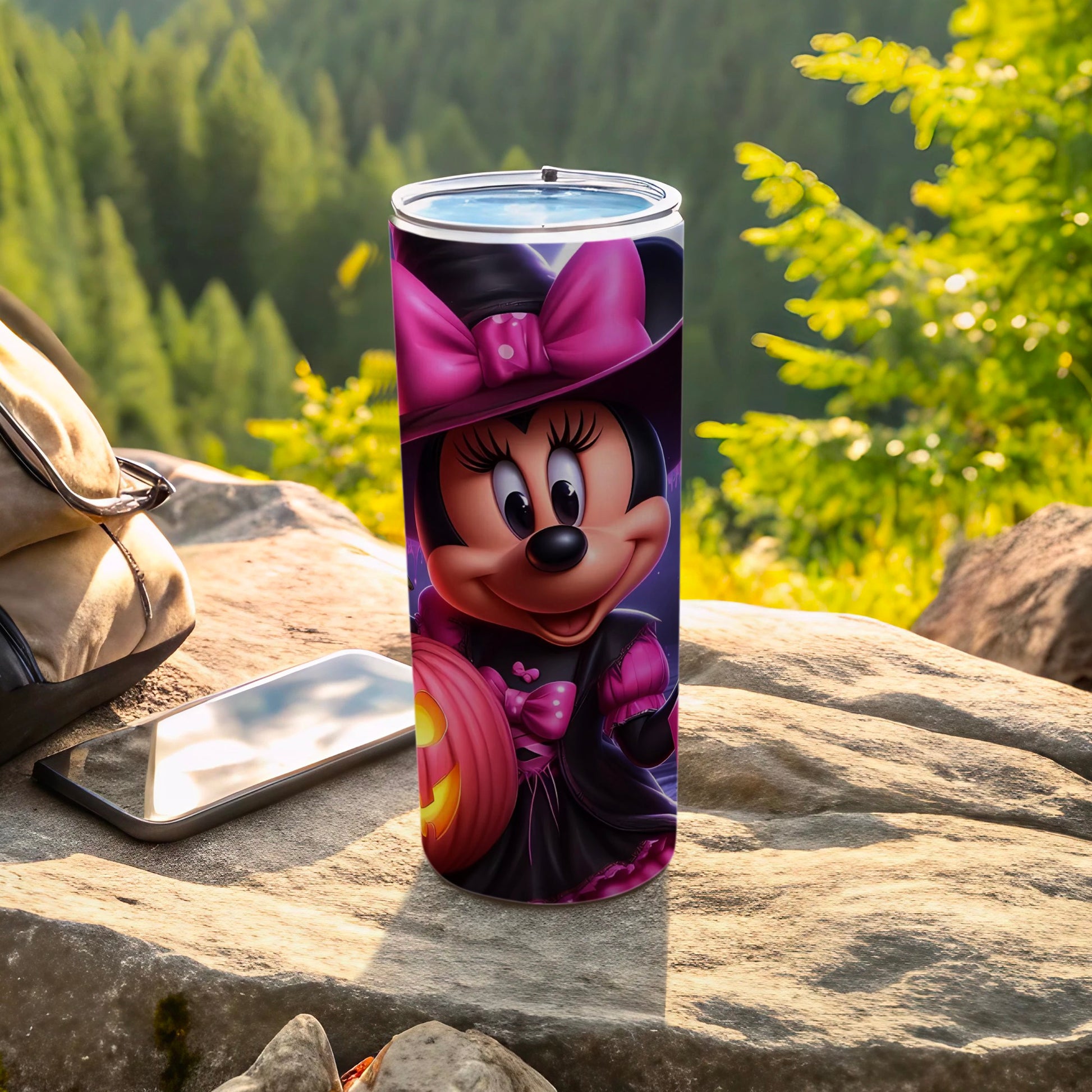 Minnie Mouse Halloween Themed Travel Tumbler Cup