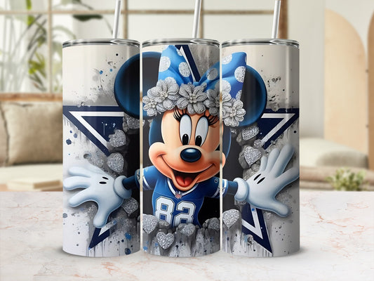 Minnie Inspired Sports Fan Tumbler Cup Custom Design