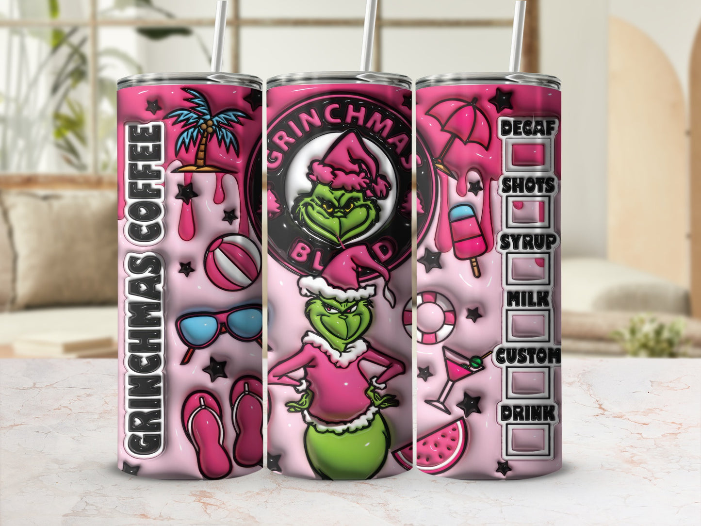 Grinchmas Coffee 20oz Stainless Steel Tumbler Christmas