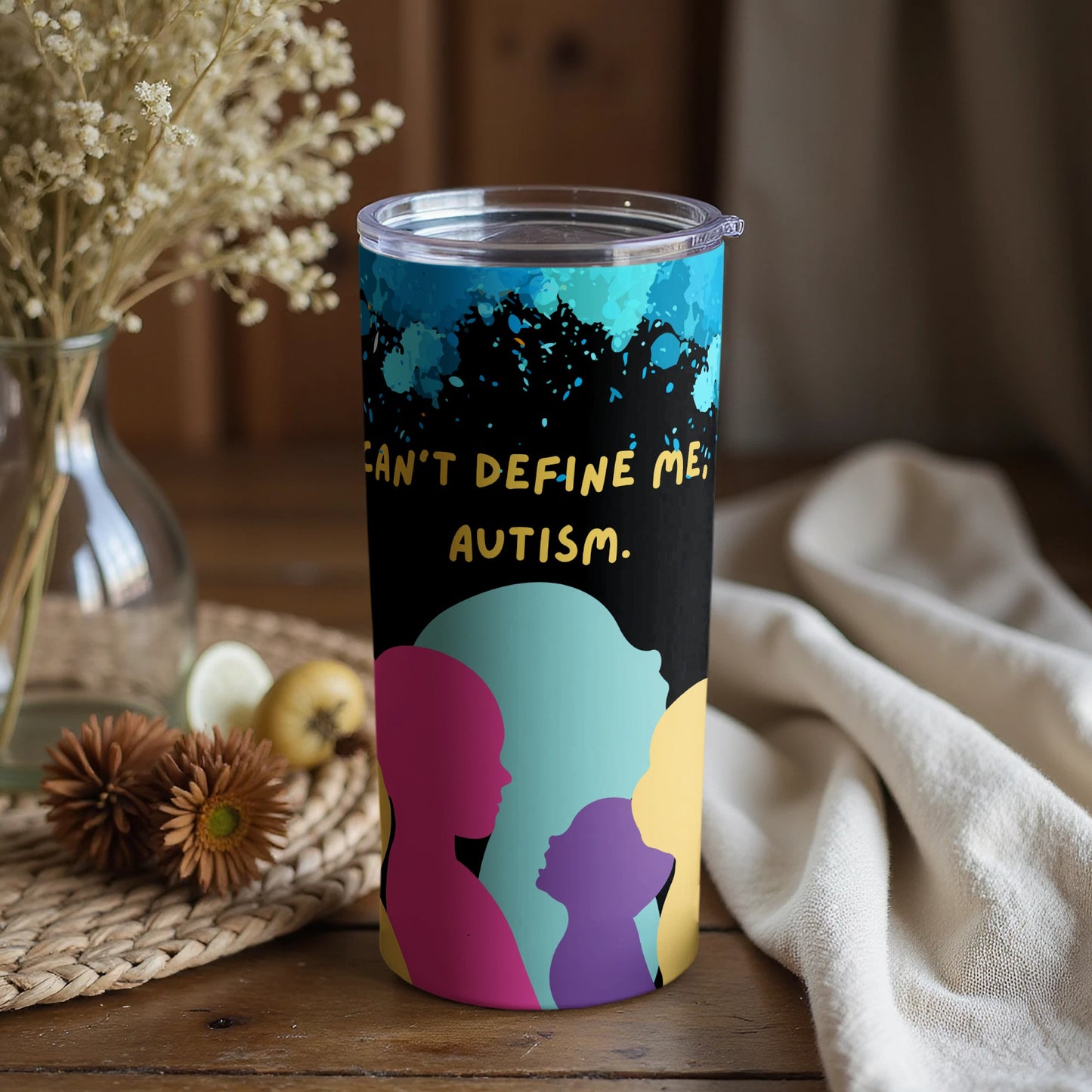Can't Define Me Autism Inspirational Tumbler