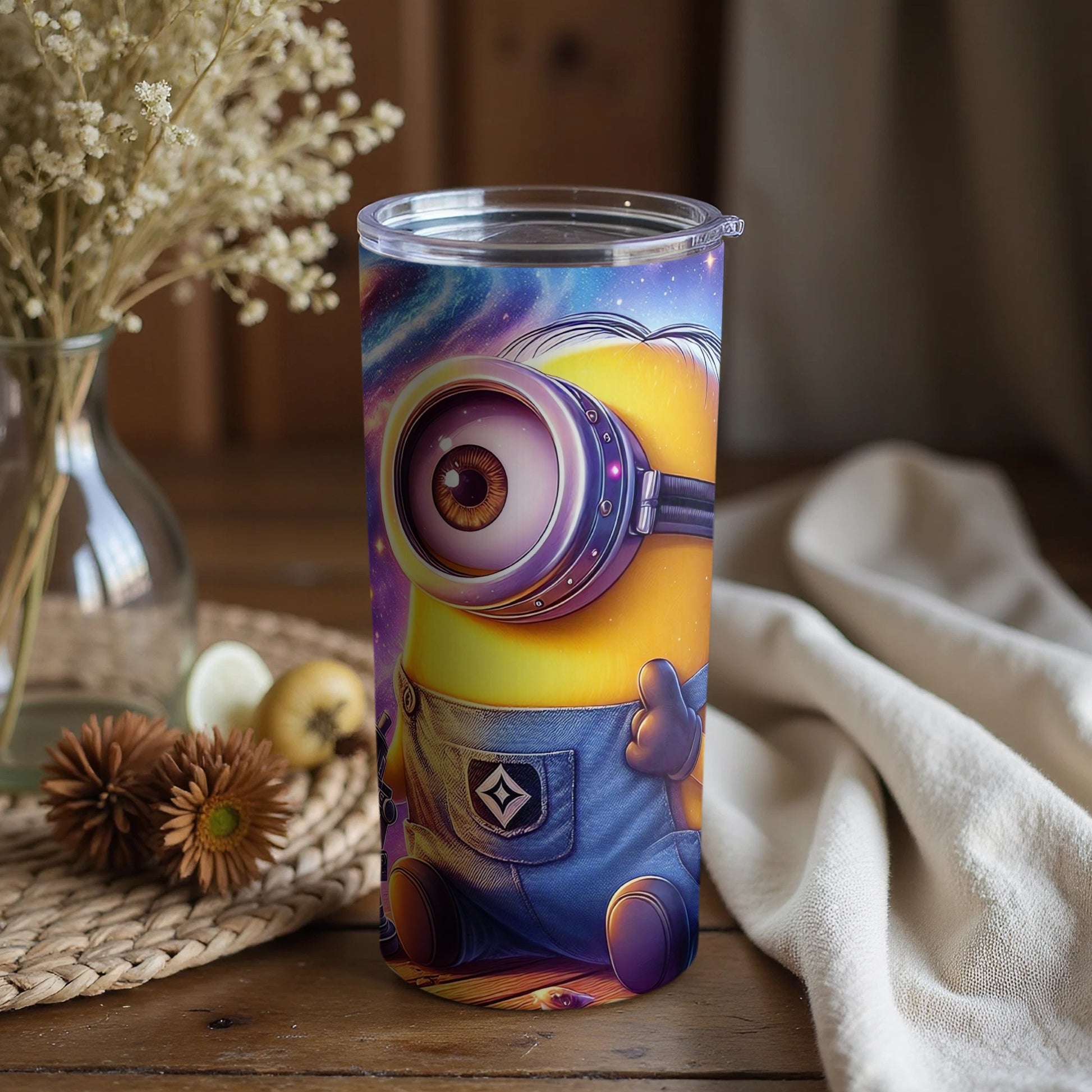 Adorable Cartoon Character Galaxy Themed Drinkware Product
