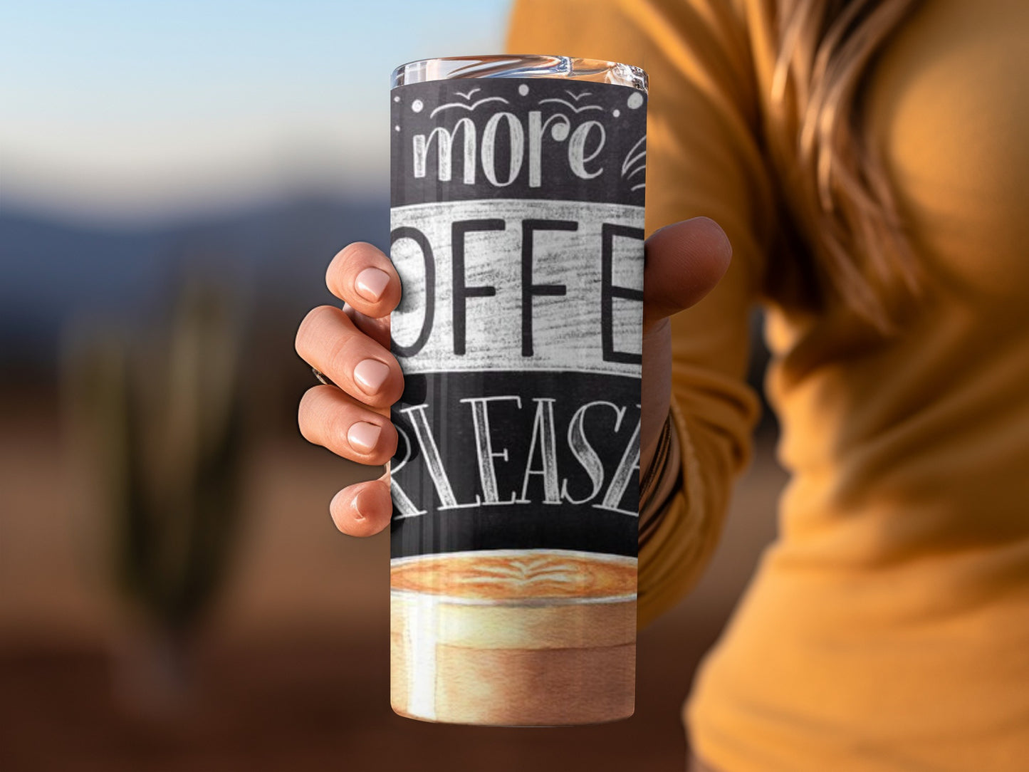 More Coffee Please Insulated Tumbler for Hot Beverages