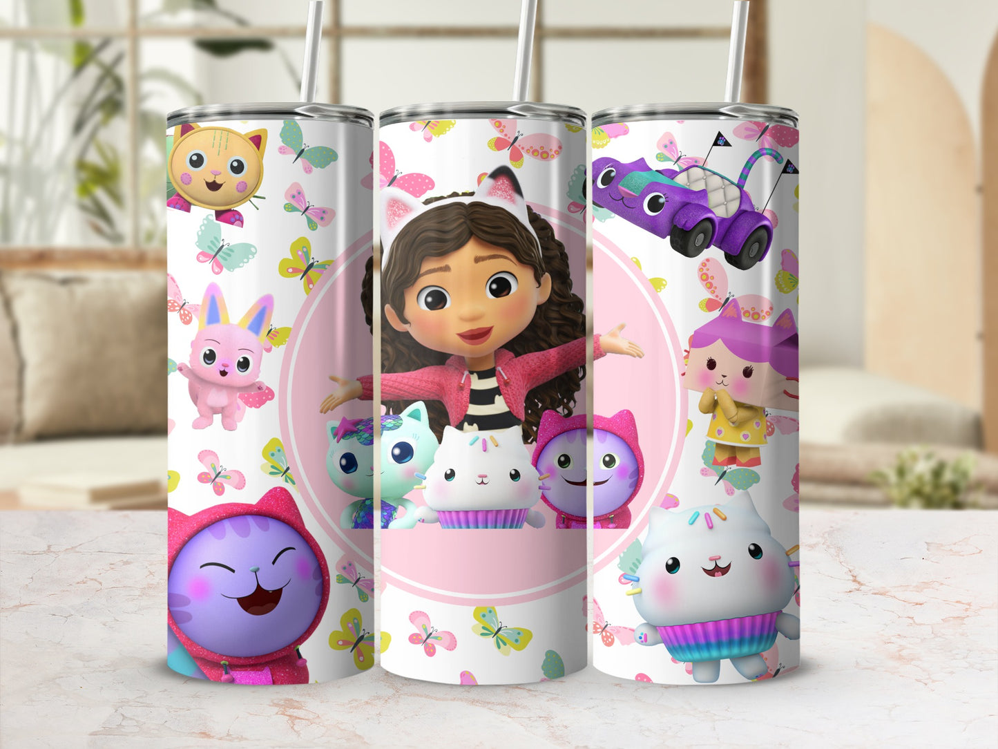Cute Cartoon Characters Kids Insulated Tumbler Cup