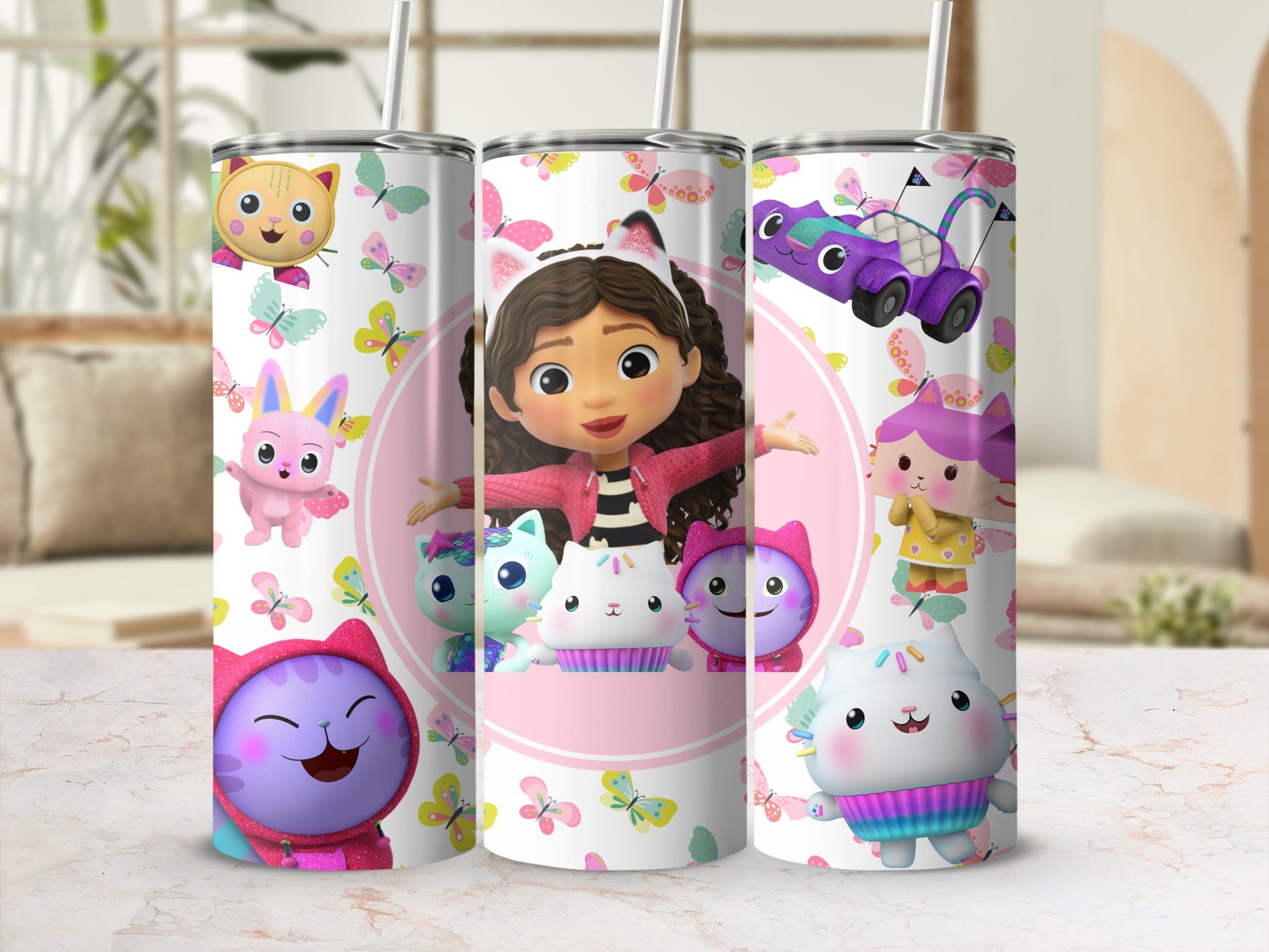 Cute Cartoon Characters Kids Insulated Tumbler Cup