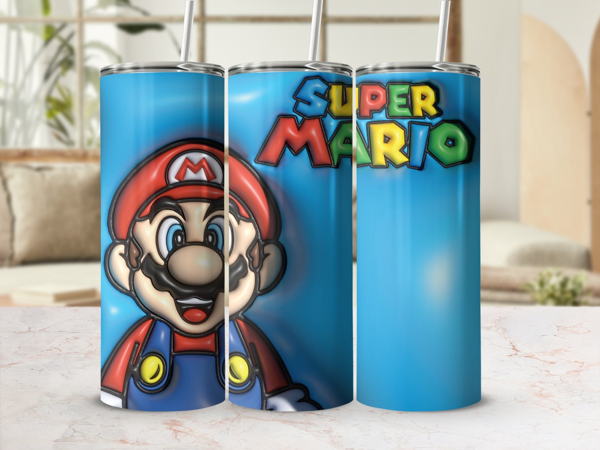 Super Mario Themed Insulated Tumbler Cup
