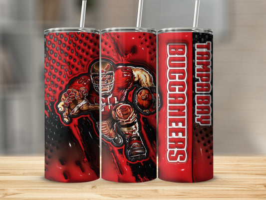 Tampa Bay Buccaneers Football Player In Action Tumblers