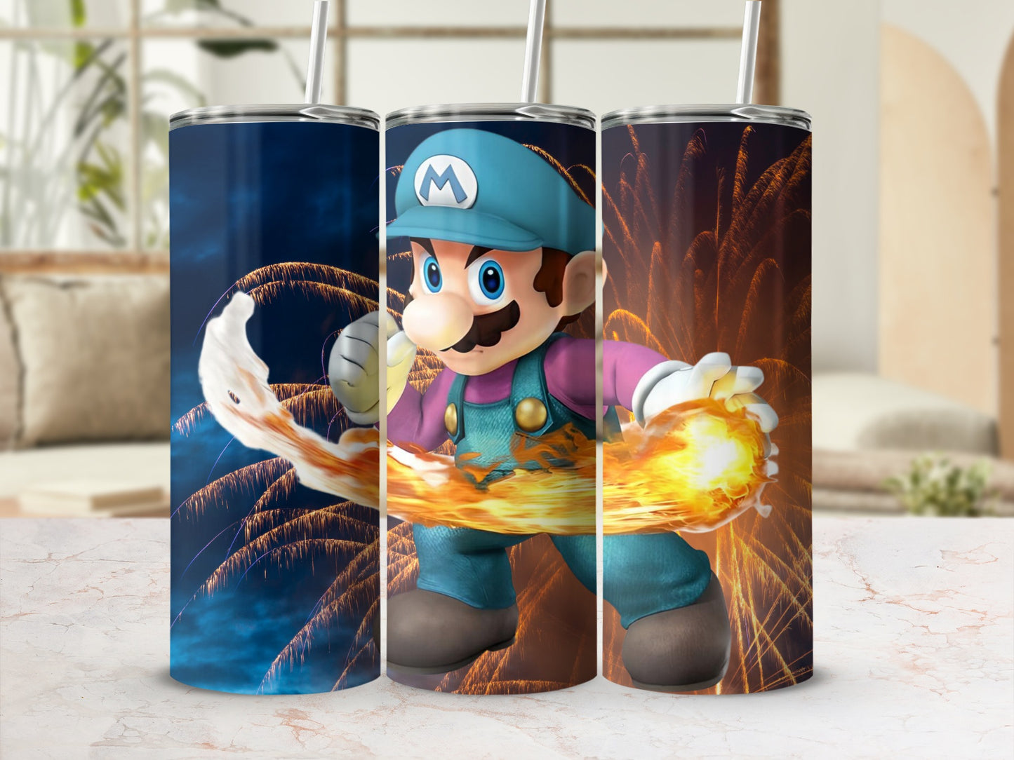 Fireball Character Insulated Tumbler Cup for Beverage
