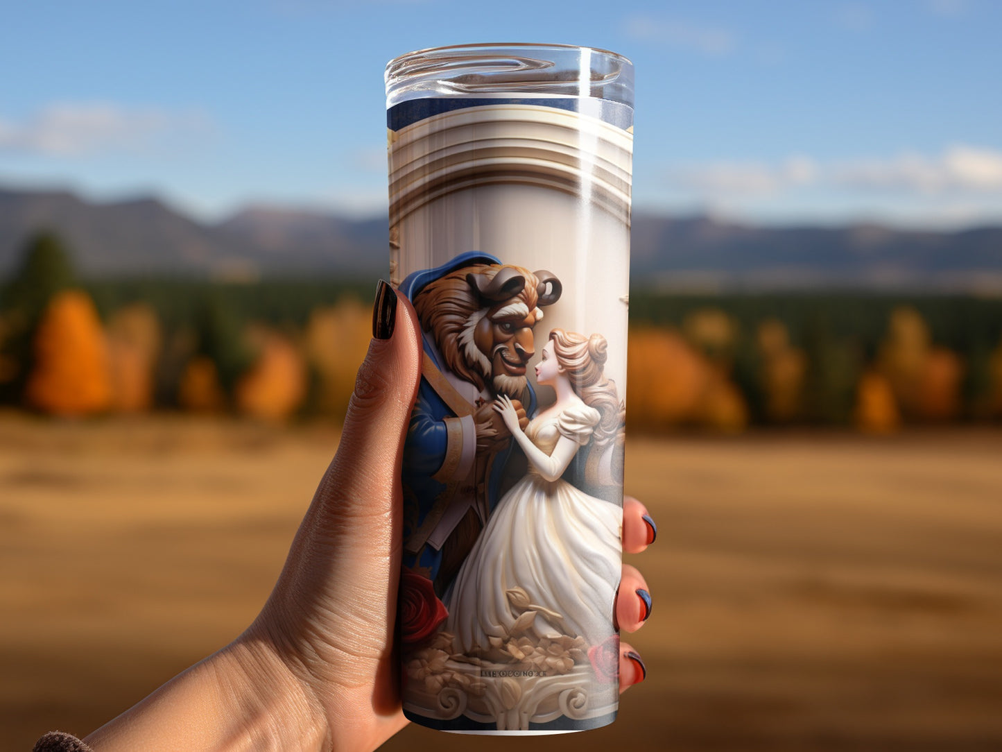 Beauty and the Beast Scenic Design Tall Cup