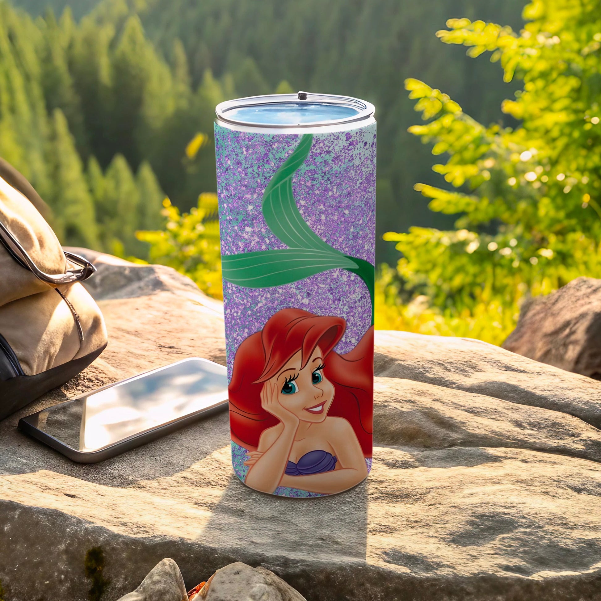 Vibrant Mermaid Character Design Insulated Tumbler
