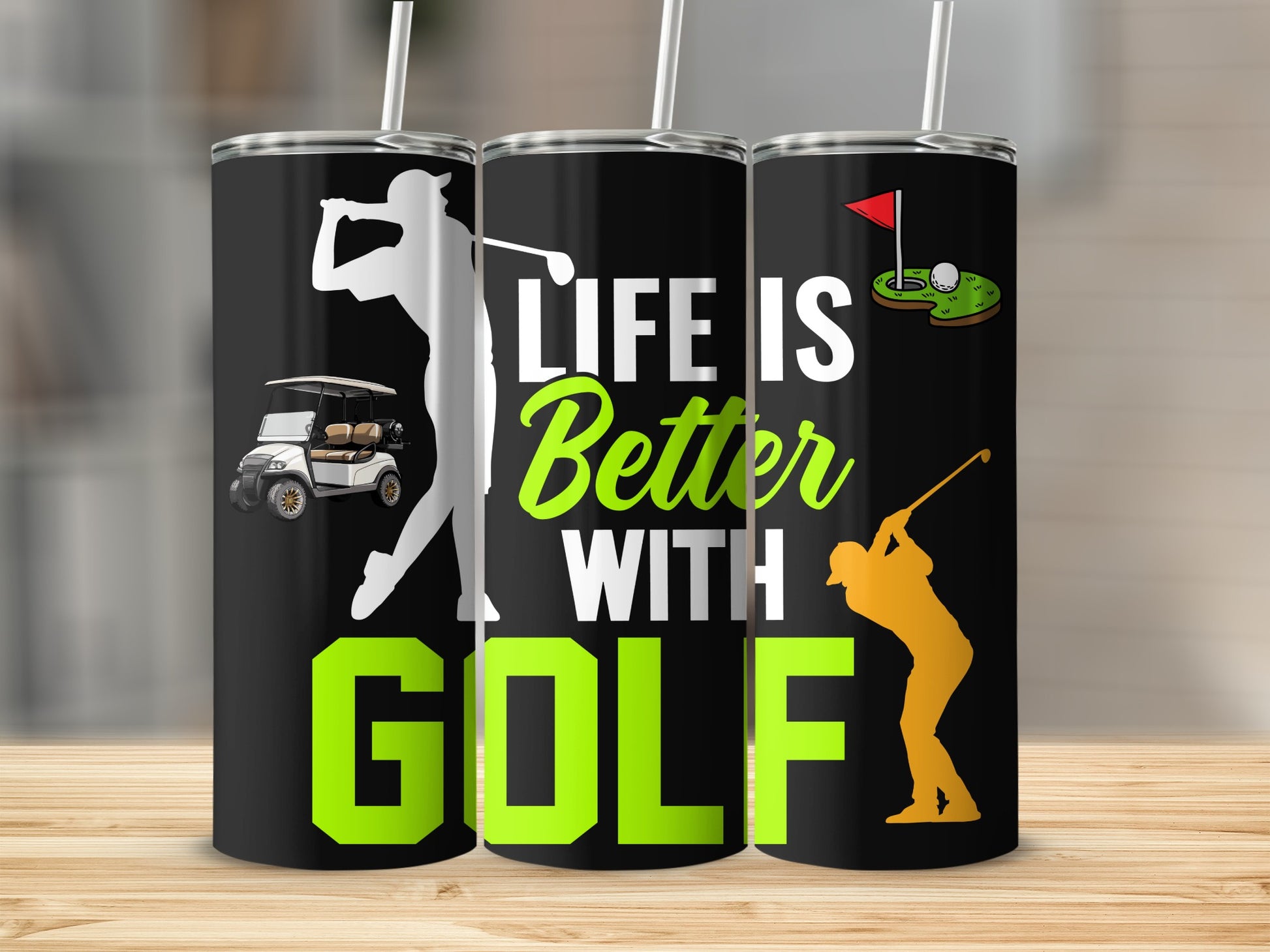 Life Is Better with Golf Tumbler for Enthusiasts
