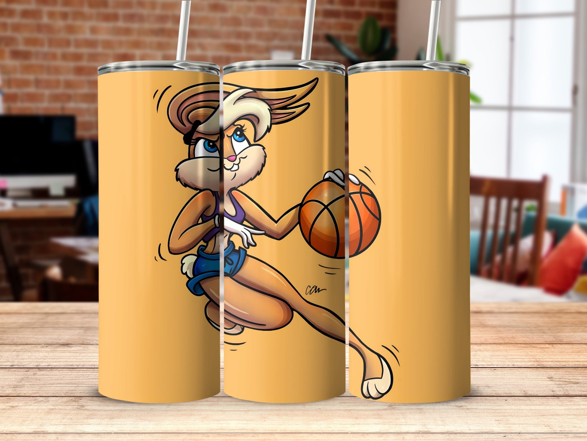 Lola Bunny Basketball Design Tumbler for Fans