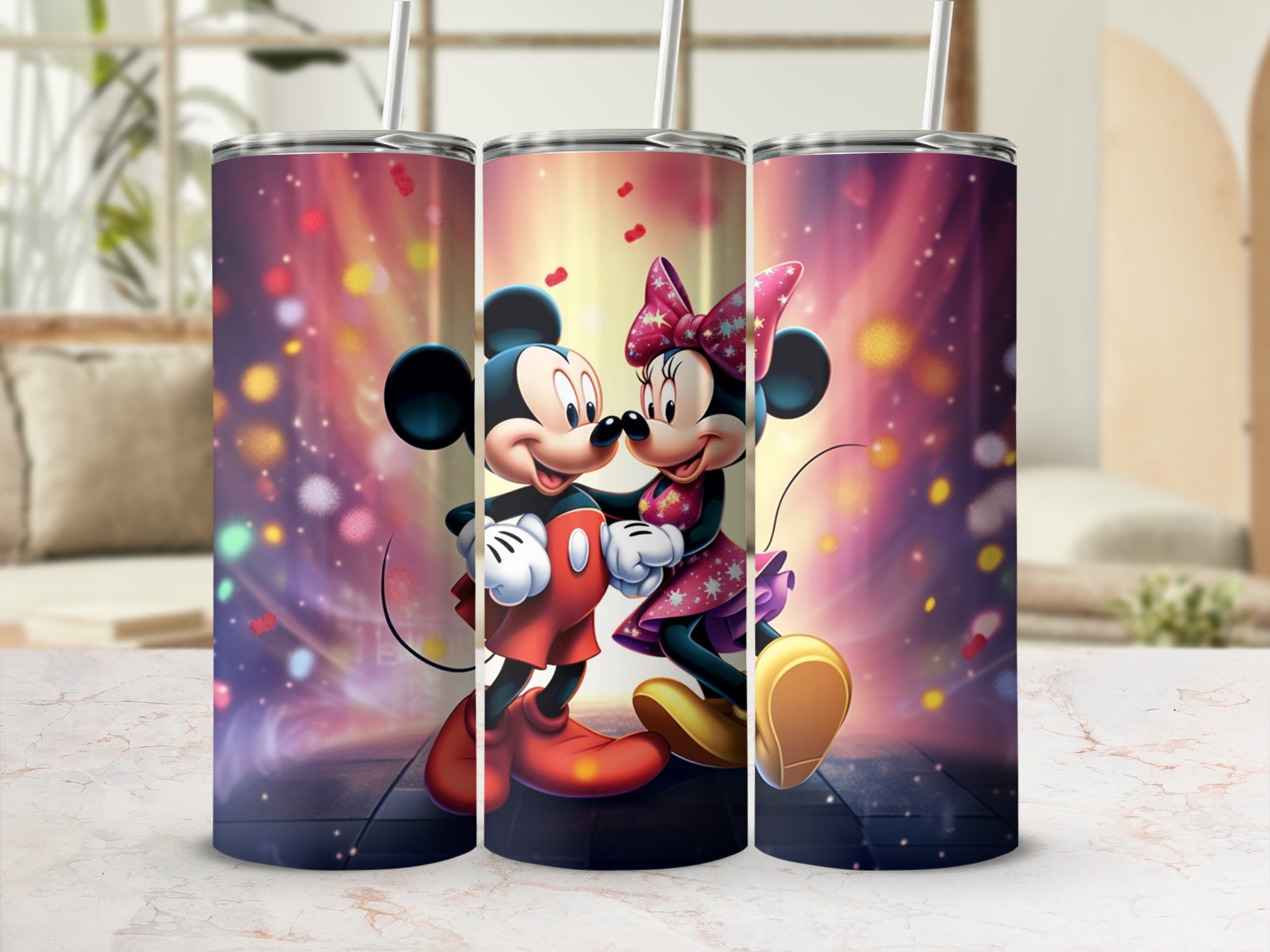 Disney Inspired Tumbler With Mouse Characters Design