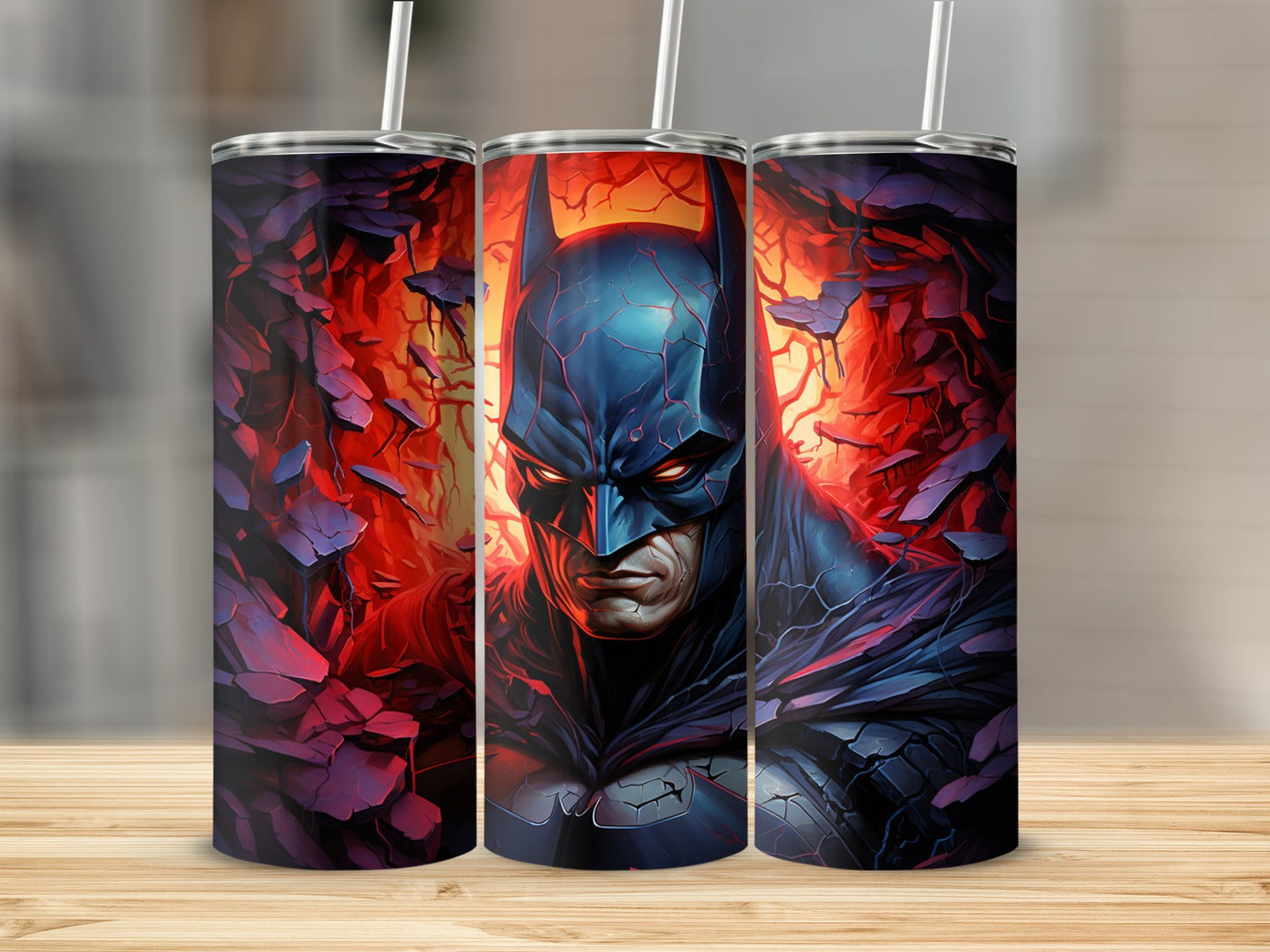 Batman Tumbler Drinkware with Heroic Design