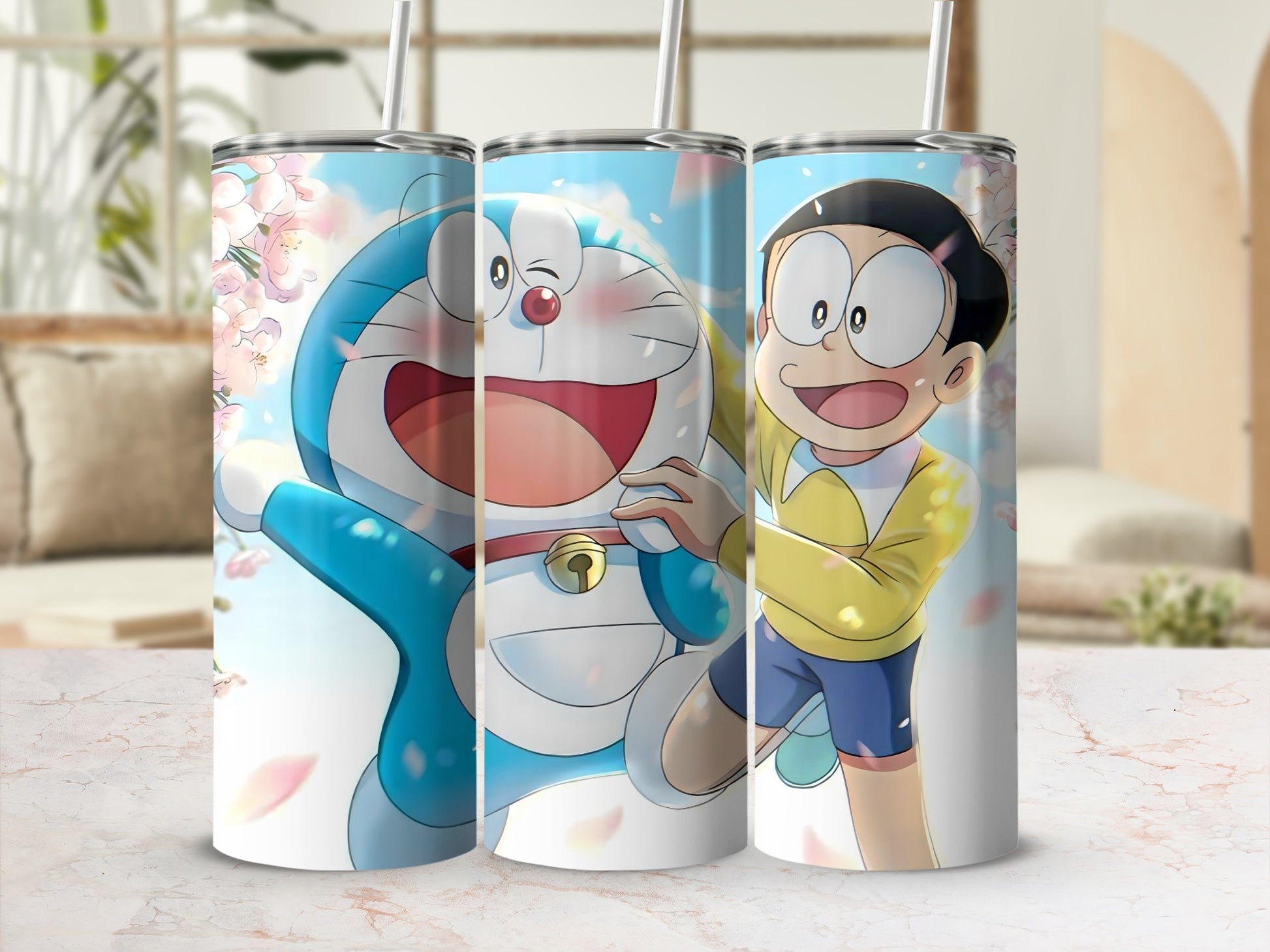 Cheerful Cartoon Character Insulated Tumbler Flask