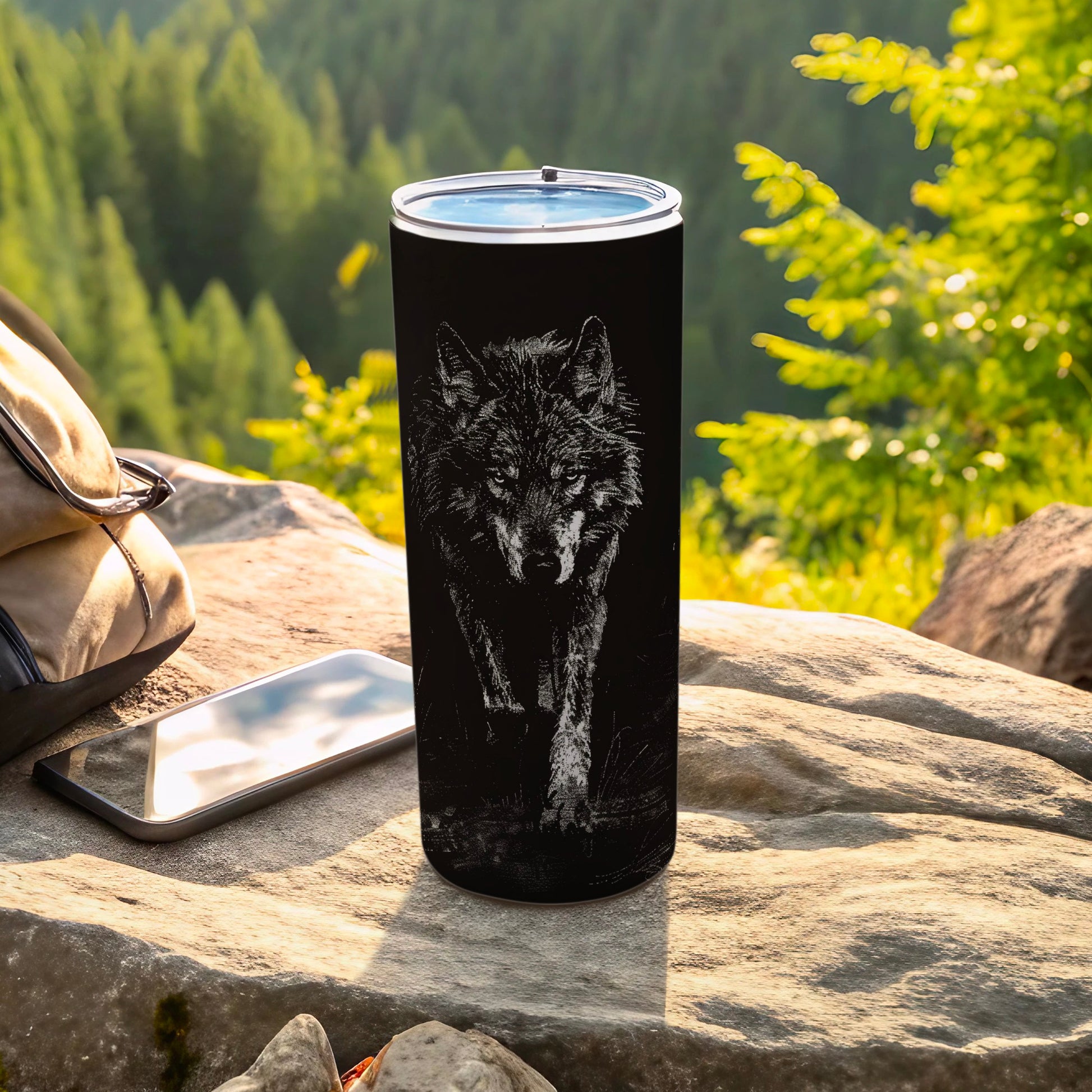 Majestic Wolf Design Outdoor Adventure Tumbler product type
Tumbler
Wolf
Animal
Wildlife
Nature
Outdoor
Adventure
Drinkware
Cup
Black
White
Forest
Mountain
Graphic
Canine
Spirit Animal
Travel Mug
Gift
Unique Design
Wild Animal