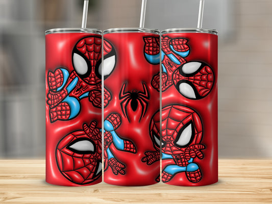 Red Spiderman Themed Tumbler Cup for Daily Use