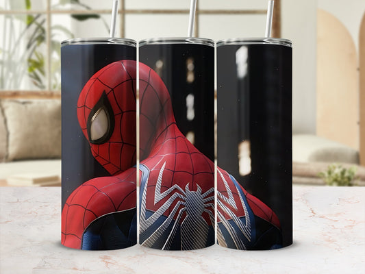 Spider-Man Inspired Stainless Steel Insulated Tumbler